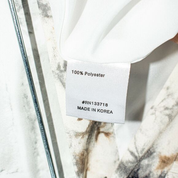 MIGNON DOO Marble Print layered Skirt Beige Size Medium - Picture 6 of 8